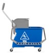 Carrello Mini Bucket 20L con paratia amovibile e strizzatore piatto