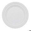 Piatto fondo Materbi compostabile avorio 50 pezzi per catering