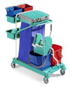Carrello Green 160 con base piccola ruote e accessori completi
