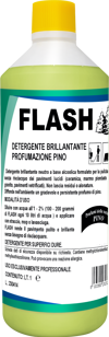 Detergente neutro alcolico FLASH 1L per pavimenti lucidi profumo pino