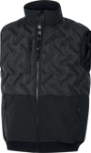 Gilet Ibrido Delta Plus Acton nero in poliestere riciclato uomo