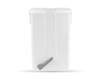 Contenitore Derby a Pedale 25L bianco in polipropilene riciclato