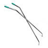 Manico per scopa a forbice cromato per grandi aree 132 cm