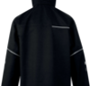 Parka 5 in 1 poliestere Pongee PVC fodera staccabile Grafiz Nero