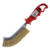 Spazzola ottone piastre e grill dura SIT originale manico PVC