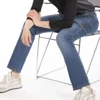 Jeans da donna multitasche Rica Lewis Betty blu tessuto resistente