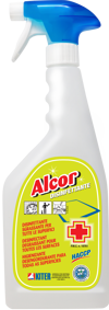 ALCOR Disinfettante Virucida 750ml per superfici, arredi e pavimenti