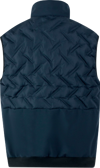 Gilet Ibrido Delta Plus Acton nero in poliestere riciclato uomo