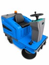 Spazzatrice uomo a bordo E 1400 48V con tettuccio e kit batterie