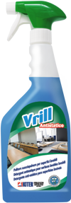 Pulitore antistatico spray VRILL 750 ml per superfici lavabili e vetri