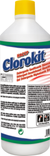 CLOROKIT Gel igienizzante al cloro per superfici, flacone da 1 litro