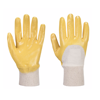 Guanti nylon rivestiti in NBR giallo 30cm norma EN 388 3111