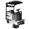 Spazzatrice uomo a bordo E 1400 48V con tettuccio e kit batterie