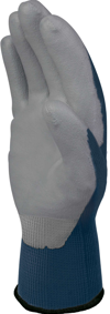 Guanti da lavoro in maglia riciclata antitaglio per basso rischio blu