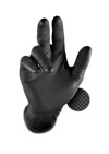 Guanti usa e getta in nitrile rinforzato GripPaz Black 50 pezzi neri