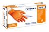 Guanti monouso nitrile arancione Reflexx N85 full grip 50 pezzi