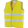 Gilet alta visibilità giallo, DPI classe 2 certificato EN ISO 20471