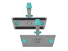 Attrezzo mop lineare con velcro 30 cm e Block System