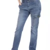 Jeans da donna multitasche Rica Lewis Betty blu tessuto resistente