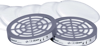 Prefiltri M6000E P2 per Maschera Serie 6000 DeltaPlus con adattatori 6 pz