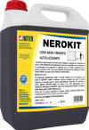 Cera nera autolucidante Kiter Nerokit per pavimenti neri, 5 litri