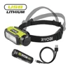 Lampada frontale magnetica Ryobi 4V LED con batteria 2Ah e cavo USB