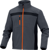 GIACCA DELTA PLUS LULEA2 SOFTSHELL ANTIVENTO UNISEX GRIGIO-ARANCIO