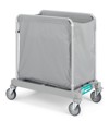 Carrello portabiancheria 200 litri ruote interne, per hotel e comunità