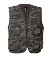 Gilet New Safari multitasche in poliestere e cotone
