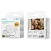 Auricolari Bluetooth semi-in-ear bianchi per utilizzo versatile